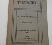 Telepathy Mental Telegraphic Communication:  What it is, and How it is Done – Stocker – 1904
