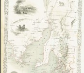 Map of South Australia –  John Tallis – 1851