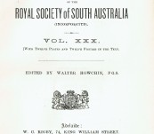 William Bragg – Nobel Laureate – Transactions and Proceedings Royal Society of South Australia Vol XXX – 1906