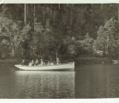 Original Photograph by J.C. Breaden – Boating on the River Leven, North West Tasmania c1930