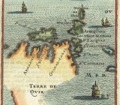 Solomon Islands with the Unusual Fictitious Terre de Qvir – Mallet – 1683