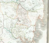 Map of Van Diemen’s Land or Tasmania – A.K. Johnston FRGS – 1844