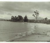 Tasmanian Period Photograph – Dover Beach and Adamson’s Peak – J.C. Breaden
