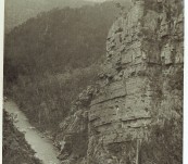 Tasmanian Period Photograph – Alum Cliffs, Mole Creek. – J.C. Breaden