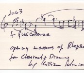 Musical Quotation – Jazz – Signed – William Scmidt (1926-2009) American composer, arranger and music publisher.