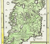 Original 17th Century Map of Ireland by Mallet – Published Paris 1683