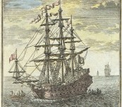 Original 17th Century Engraving – French Naval Vessel –  Allain Manesson Mallet – Paris 1683