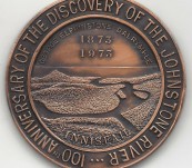 Medal in Celebration of the Discovery of the Johnstone River, Queensland in 1873.
