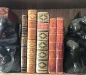 The Thinker after Auguste Rodin –  Bookends by Pompeian Bronze – circa 1930