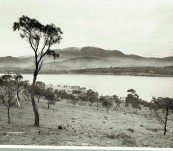 Period Photograph by B Sheppard, Tasmania  Mt Wellington [Hobart] from Rosny – c1950′s