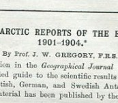 THE JOURNAL OF THE ROYAL GEOGRAPHICAL SOCIETY 1909 September – Prof. J. W. Gregory – Further Antarctic Reports of the Expedition of 1901-1904