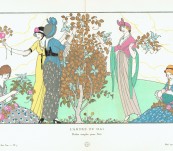 Gazette du Bon Ton Pochoir – L’Arbre de Mai – Gose – 1920