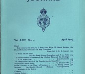 The Journal of the Royal Geographical Society London – April 1925 – The Great Barrier Reef