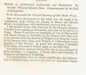 Report on Australian Languages and Traditions (Parts I and II Complete) – Rev William Ridley MA – 1872/3