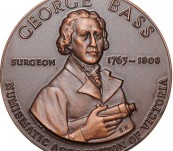 George Bass – Discovery of the Bass Strait – Commemorative Bronze Medal – 1968