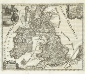 Antique Map of the British Isles (Veteris et Novae Britanniae) – Philipp Cluver – c1690’s