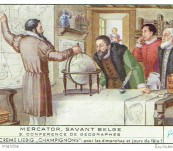 The Life of Gerard Mercator – Set of Six Trade Cards – Liebig