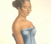 Original engraving from the Baudin voyage – A Young Malay Slave Girl from Roti Island seen at Kupang.