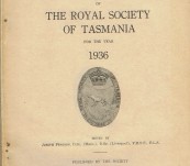 Papers and Proceedings of the  Royal Society of Tasmania – 1936 – Meston on the Origin of the Tasmanians