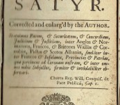 The True-born English-man: A Satyr – Daniel Defoe – This Copy Published in 1716