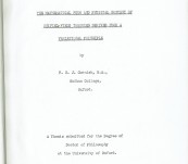 Physics – Original Oxford Doctorate Thesis – Unified Field Theory – F.H.J. Cornish 1954